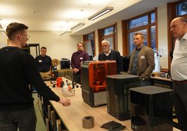 Tim Martens von 3D Markt Shop berichtet über Anwendungsgebiete von 3D-Druck. Foto: GO! Startup Accelerator Oldenburg