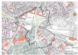 Geltungsbereich Nördliche Innenstadt. Plan: Stadt Oldenburg