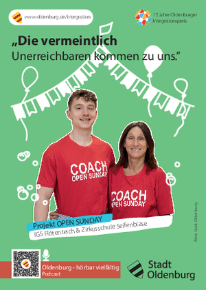 Postkarte zum Projekt: „Vom OPEN SUNDAY zum Zirkusbrunch“ Foto: Stadt Oldenburg Postkarte zum Projekt: „Vom OPEN SUNDAY zum Zirkusbrunch“ Foto: Stadt Oldenburg