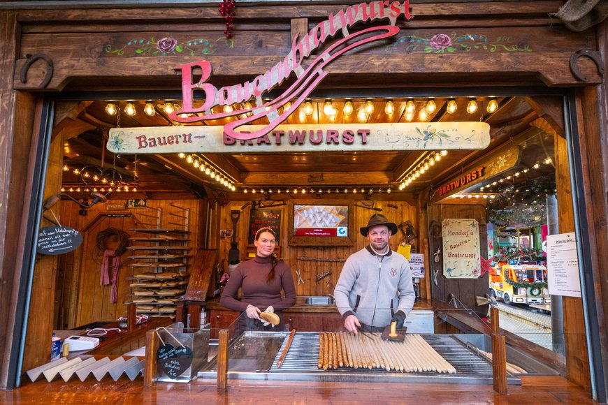 Sascha Stüber Bauernbratwurst auf dem Lamberti-Markt 2025. Foto: Sascha Stüber
