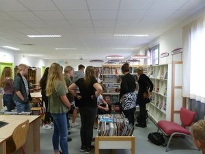 Besuch einer Bibliothek in Cholet. Foto: Ralf Scharnagl Besuch einer Bibliothek in Cholet. Foto: Ralf Scharnagl