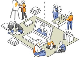 Illustration zum Thema Bildung und Wertschätzung mit unterschiedlichen Bildelementen. Illustration: Jennifer van de Sandt 