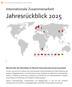 Screenshot des Deckblatts des Jahresrückblicks 2025. Foto: Stadt Oldenburg