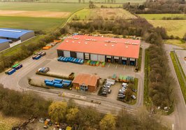 Luftbild vom Gelände der Mechanischen Abfallbehandlungsanlage und der Waage im Barkenweg 3. Foto: Mohssen Assanimoghaddam