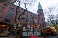 Das Vorlesezelt auf dem Lamberti-Markt 2024. Foto: Sascha  Stüber