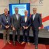 Vorschau: Grußworthaltende (von links): Vincent ten Voorde (Ems Dollart Region), Max Martin Deinhard (IHK für Ostfriesland und Papenburg), Matthias Groote (Landkreis Leer) und Oberbürgermeister Jürgen Krogmann (Stadt Oldenburg). Foto: Stadt Oldenburg