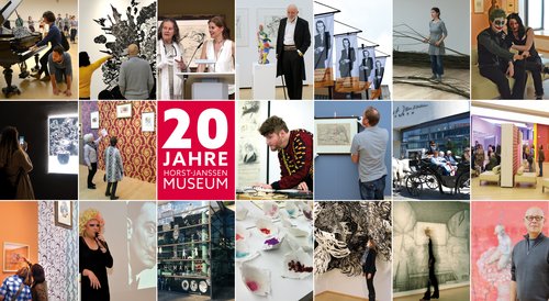 Vor 20 Jahren wurde das Horst-Janssen-Museum eröffnet. Seither wurden knapp 100 Ausstellungen eröffnet. Fotos: Horst-Janssen-Museum, Andrey Gradetchliev, Markus Hibbeler, Christian Ahlers