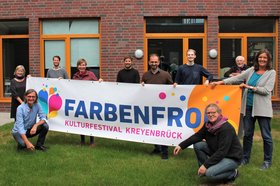 Die Planungsgruppe des Farbenfroh Kulturfestivals Kreyenbrück 2020. Foto: Werner Ufferhardt.