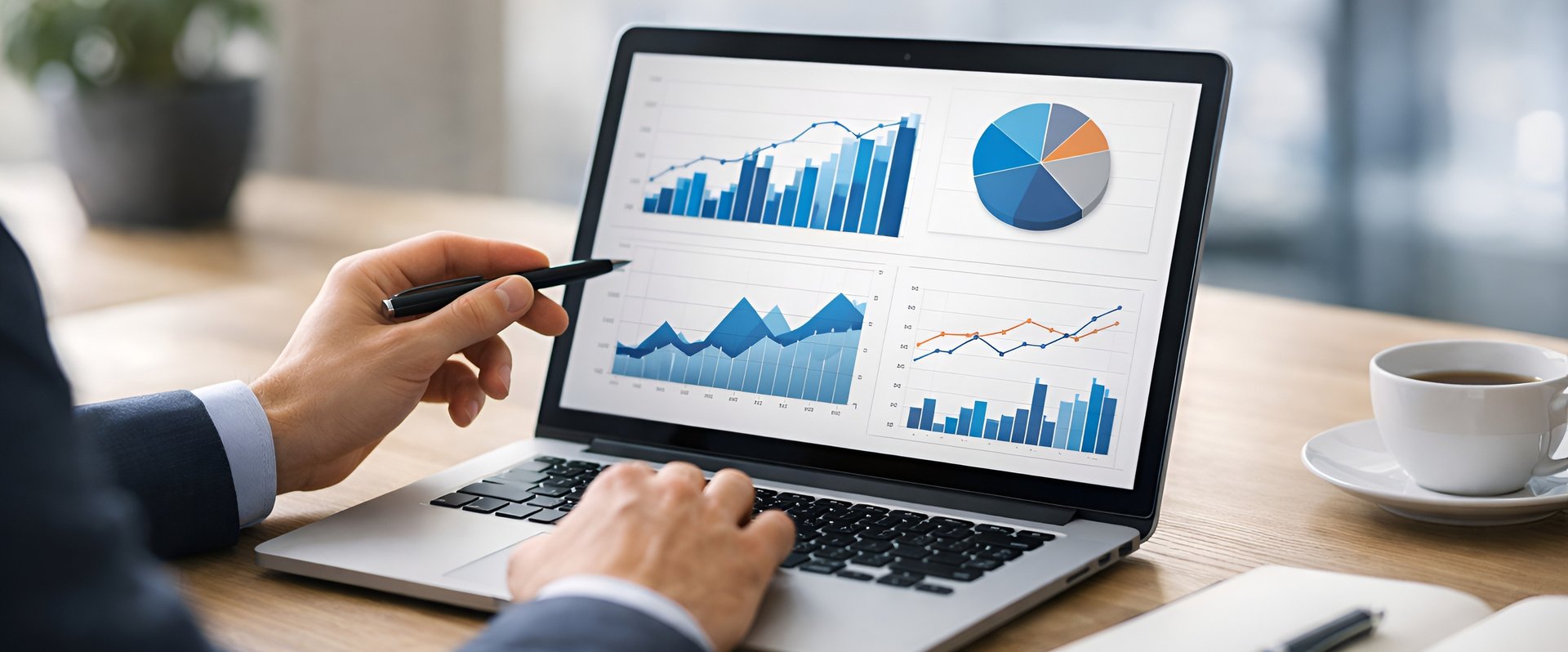 Balkendiagramme auf einem Laptop. © kazuharu kondoa/Pixabay