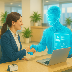 Mitarbeitende und digitale Tools arbeiten Hand in Hand. Grafik: KI-generiert durch Stadt Oldenburg Mitarbeitende und digitale Tools arbeiten Hand in Hand. Grafik: KI-generiert durch Stadt Oldenburg