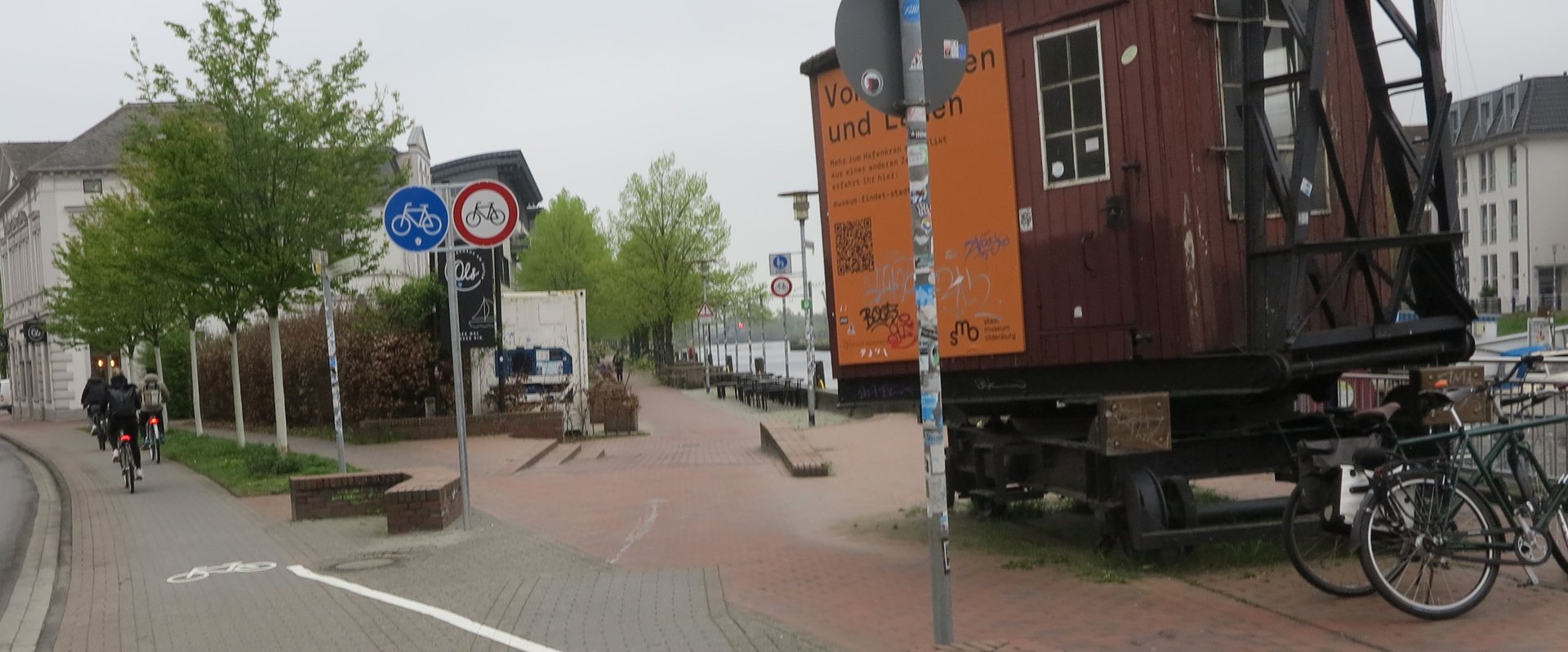 Neue Verkehrsführung am Stadthafen. Foto: Stadt Oldenburg