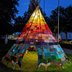 Vorschau: Das Tipi vor dem PFL mit der Kirche St. Peter im Hintergrund. Foto: Stadt Oldenburg