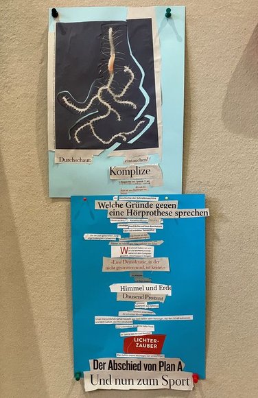 Die Textcollage wurde von Teilnehmerinnen der Schreibwerkstatt erstellt. Foto: Literaturhaus Oldenburg