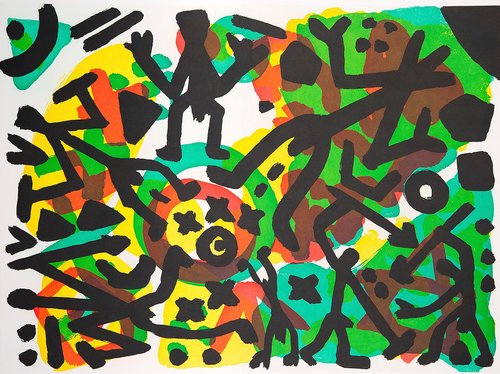 A. R. Penck, Berlin Suite I, Aquatinta, 1990 © VG Bild-Kunst, Bonn 2021
