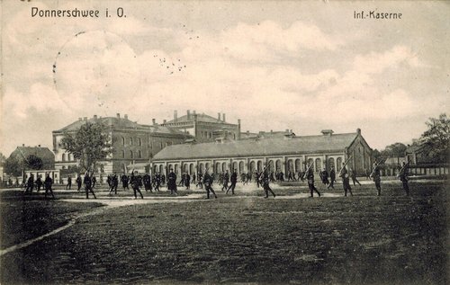 Grußkarte Donnerschwee Kaserne, 1909 ©Stadtmuseum Oldenburg