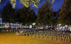 Fahrradabstellanlage Donnerschweer Straße beim Kramermarkt 2024. Foto: Stadt Oldenburg