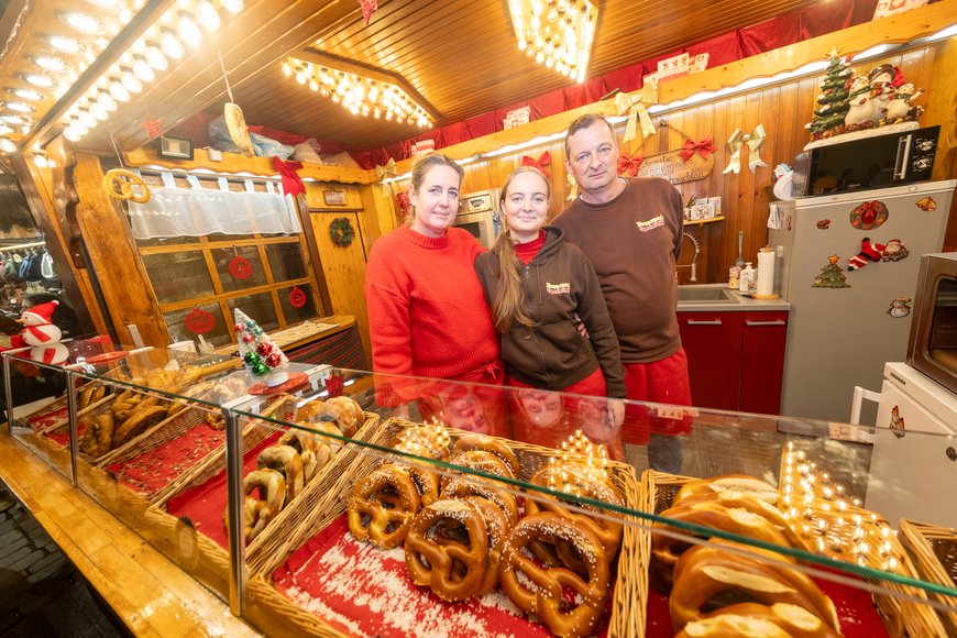 Sascha Stüber Dannemann's Brezel-Stand auf dem Lamberti-Markt 2025. Foto: Sascha Stüber