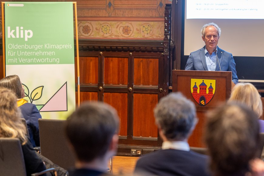 Begrüßungsrede von Ralph Wilken, Leiter der Wirtschaftsförderung. Foto: Sascha Stüber