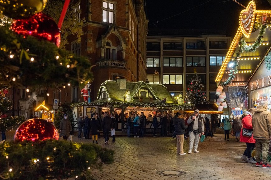 Blick in Richtung Lambertischänke auf dem Lamberti-Markt 2021. Foto: Sascha Stüber