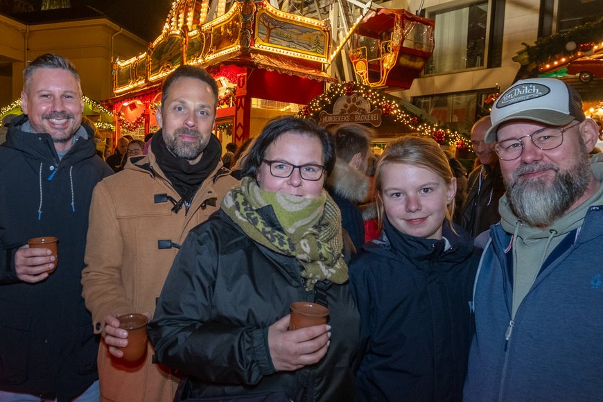 Sascha Stüber Eine Besuchergruppe auf dem Lamberti-Markt 2025. Foto: Sascha Stüber