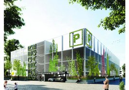 Quartiersgarage auf dem ehemaligen Fliegerhorst in Oldenburg (Visualisierung). Foto: Planungsbüro DIEfabrik GmbH, Oldenburg