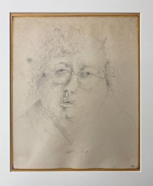 Horst Janssen, Selbst, Bleistiftzeichnung, 1964 © (Horst Janssen) VG Bild-Kunst, Bonn 2021