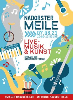 Plakat zur Veranstaltung Nadorster Meile. Grafik: Die Nadorster e.V