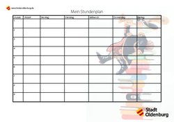 Stundenplan zum Schuljahr 2023/2024. Foto: Stadt Oldenburg