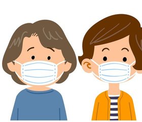Eine Familie mit Mund-Nasen-Masken. Foto: haru_natsu/Adobestock