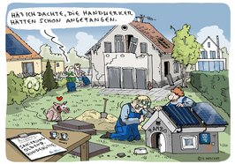 Cartoon Hundehütte; Quelle: Hannes Mercker