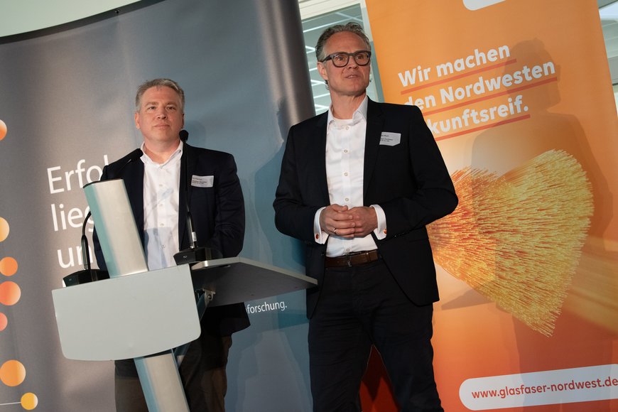 Impressionen des 39. Kontaktpunkt Wirtschaft der Wirtschaftsförderung Stadt Oldenburg in den Räumlichkeiten von Glasfaser NordWest. Fotos: Michael Stephan