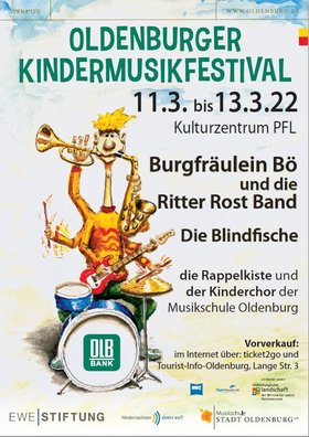 Plakat 21. Oldenburger Kindermusikfestival. Foto: Blindfische