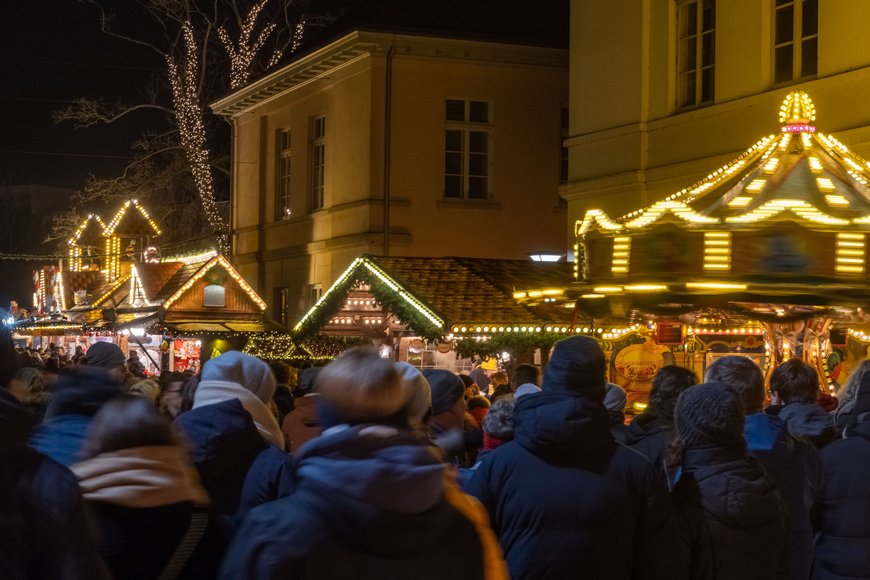 Blick über den Lamberti-Markt 2022 in Richtung Schloßplatz. Foto: Sascha Stüber