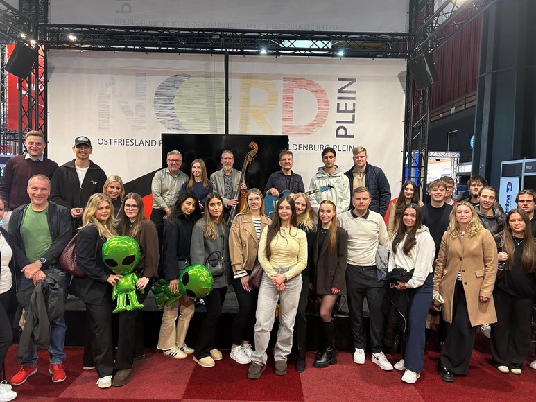 Schülerinnen und Schüler der BBS Wechloy zu Gast auf den Promotiedagen. Foto: Stadt Oldenburg