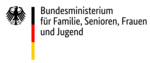 Logo des Bundesministerium für Familie, Senioren, Frauen und Jugend. Foto: BMFSFJ