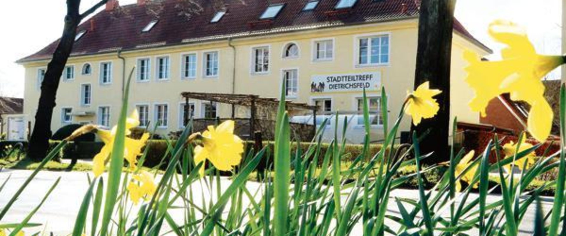 GWA Dietrichfeld hinter Blumen. Foto: Stadt Oldenburg