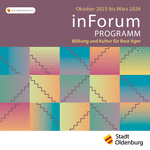 Titelseite des Programmheftes Oktober 2025 bis März 2026. Foto: Gerlinde Domininghaus Titelseite des Programmheftes Oktober 2025 bis März 2026. Foto: Gerlinde Domininghaus