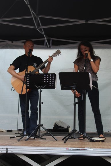 Marlies & Rainer, ein Duo aus Bloherfelde. Foto Sonja Deuling