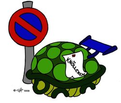 Tierische Zeichnung Parkverbot von Til Kasmann. Quelle: Til Kasmann