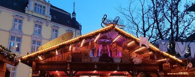 Das Lambertimarkt-Café auf dem Lamberti-Markt 2018. Foto: Stadt Oldenburg
