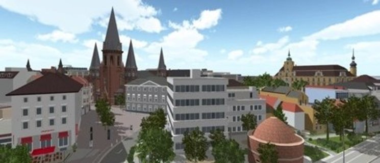 Innenstadt von Oldenburg als virtuelles Stadtmodell © Stadt Oldenburg