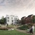 Vorschau: Architektonischer Innenhof des zukünftigen Wohnkomplexes. Foto: BOMA Architekten