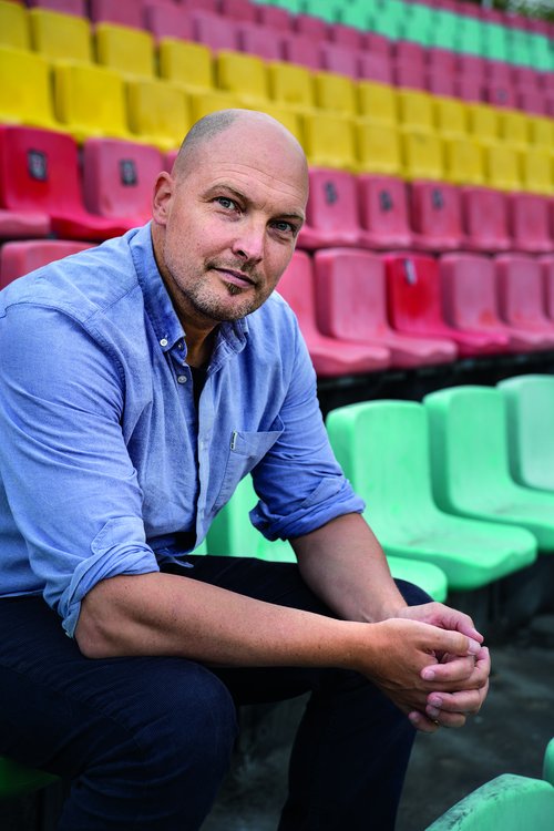Thomas Pletzinger liest aus „The Great Nowitzki“. Foto: Juliane Henrich