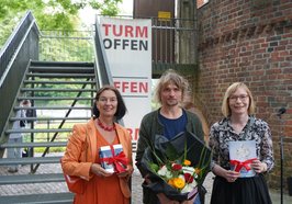 Dr. Sabine Isensee, Carlo Leopold Broschewitz und Nicole Piechotta. Foto: Stadtmuseum Oldenburg
