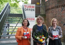 Dr. Sabine Isensee, Carlo Leopold Broschewitz und Nicole Piechotta. Foto: Stadtmuseum Oldenburg