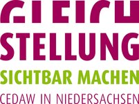 Logo „Gleichstellung sichtbar machen CEDAW in Niedersachsen“