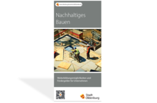 Titelseite des Flyers "Nachhaltiges Bauen". Abbildung: Stadt Oldenburg