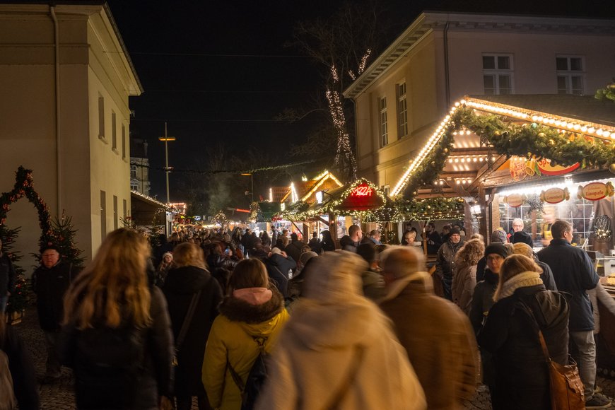 Sascha Stüber Blick in Richtung Schloßplatz beim Lamberti-Markt 2025. Foto: Sascha Stüber