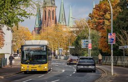 Verschiedene Verkehrsmittel in der Gartenstraße. Foto: Stadt Oldenburg