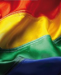 Bunte Flagge. Foto: Artem Selenko/vecteezy